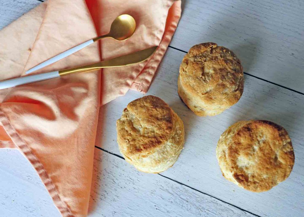 Vegan sourdough biscuits