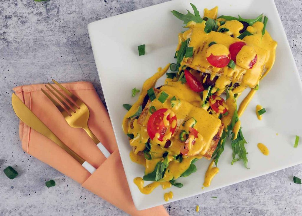 Vegan tofu benedict recipe