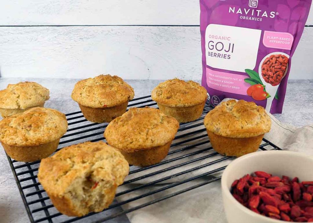 Goji berry muffins