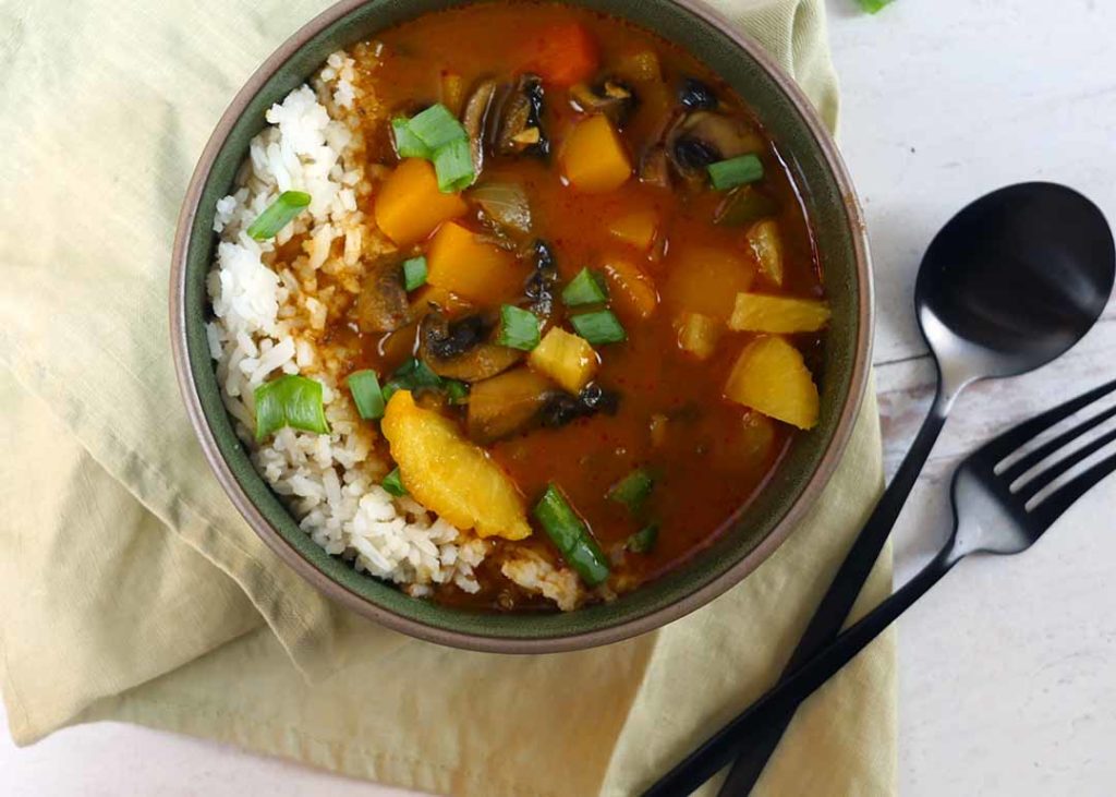 Butternut Squash Pineapple Curry