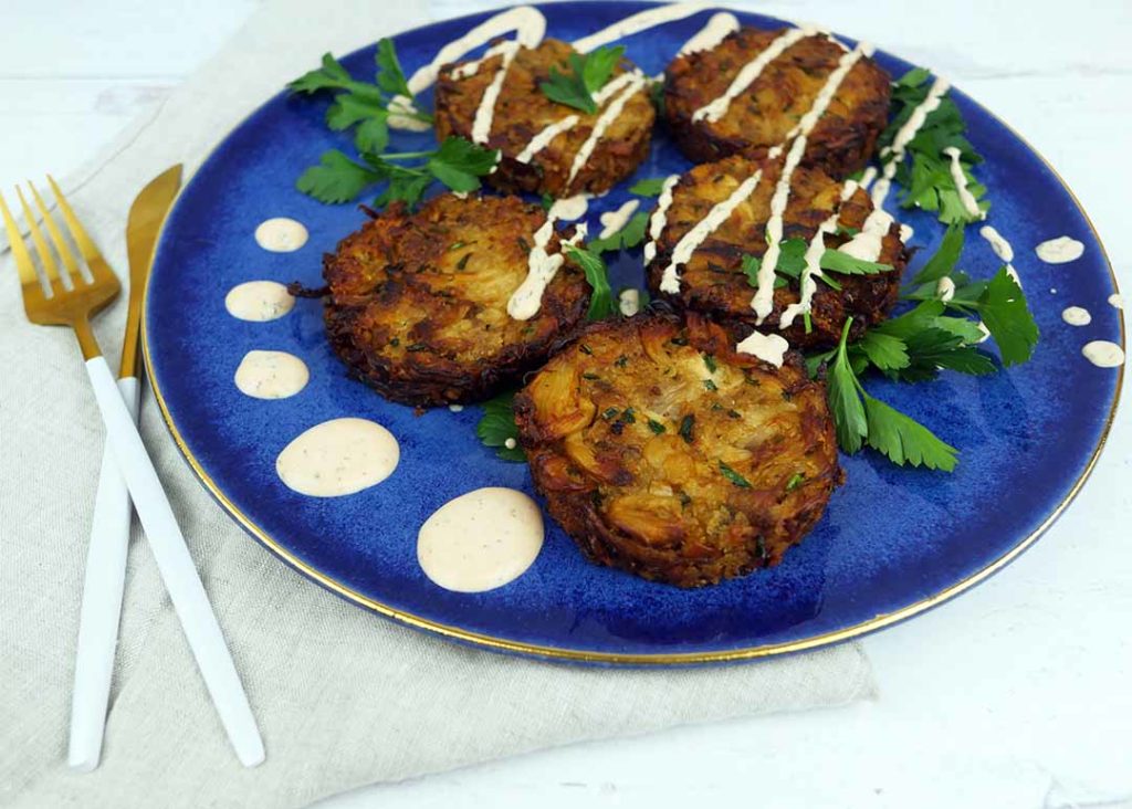 Lion's Mane Mushroom Crab Cakes by Roaring Spork