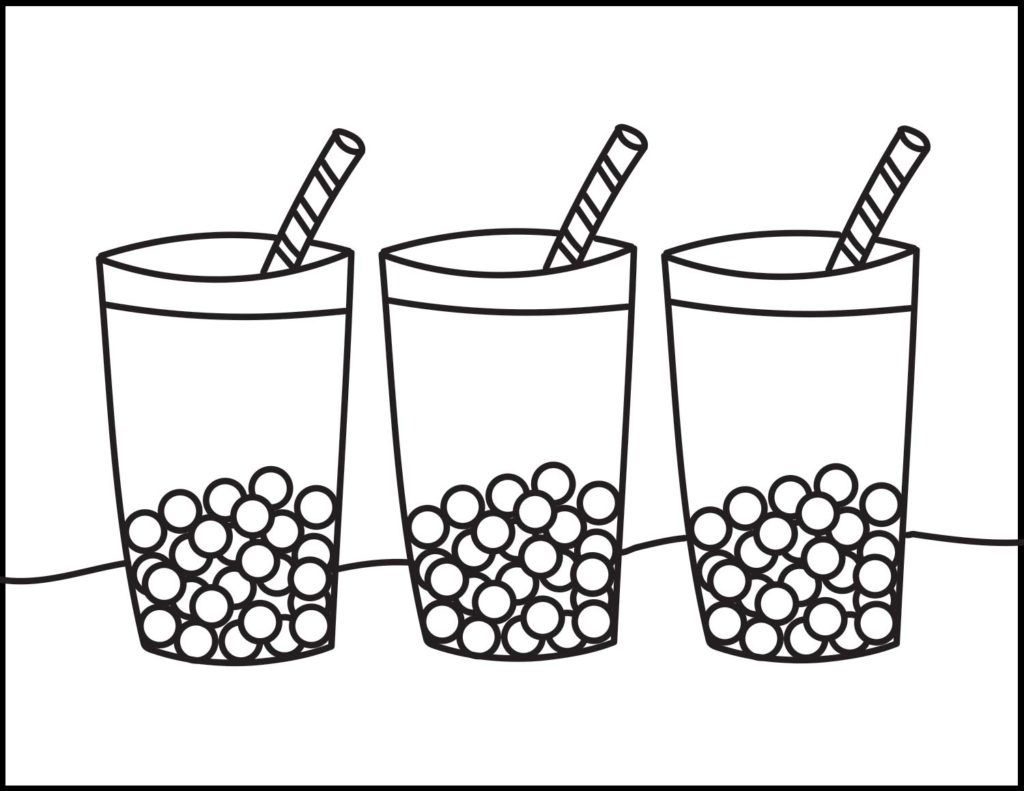 84  Coloring Pages Boba Tea  Best Free