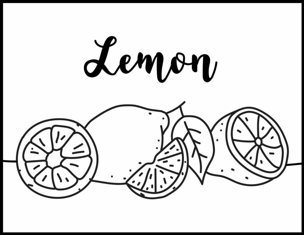 lemon black and white